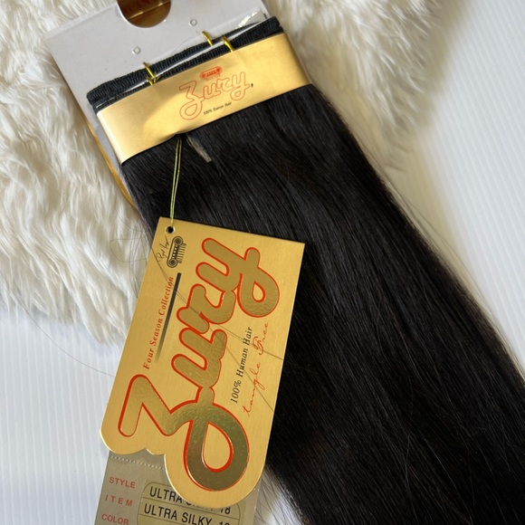 Ultra Silky 100% Human hair 1# Black Straight  Hair Extensions wefts - Picture 2 of 6